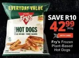 Checkers Fry's Frozen Plant-Based Hot Dogs offer