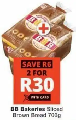 Checkers BB Bakeries Sliced Brown Bread offer