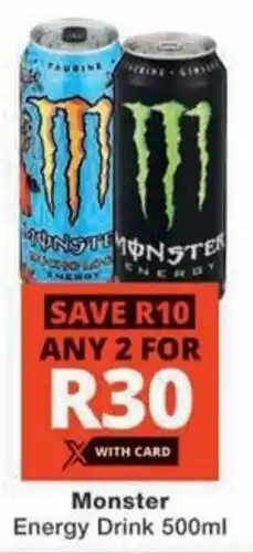 Checkers Monster Energy Drink offer