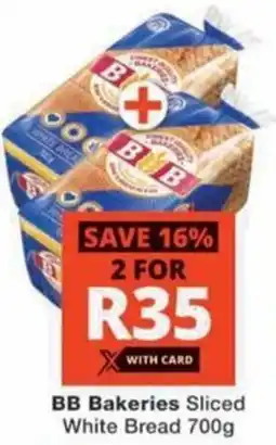Checkers BB Bakeries Sliced White Bread offer