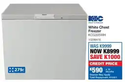 OK Furniture KIC White Chest Freezer offer