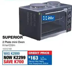 OK Furniture Superior 2 Plate mini Oven offer