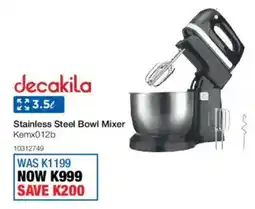 OK Furniture Decakila Stainless Steel Bowl Mixer offer