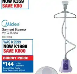 OK Furniture Midea Garment Steamer offer