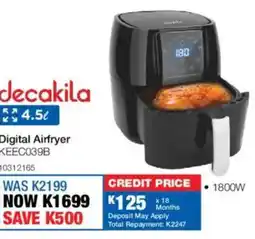 OK Furniture Decakila Digital Airfryer offer
