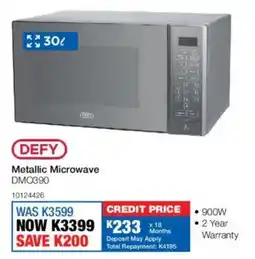 OK Furniture Defy Metallic Microwave offer