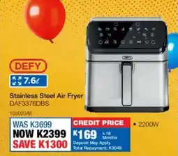OK Furniture Defy Stainless Steel Air Fryer offer