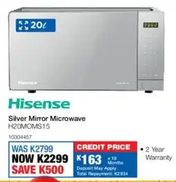 OK Furniture Hisense Silver Mirror Microwave offer