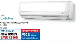 OK Furniture Midea Air conditioner Msaga-09hrn1 offer