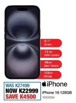 OK Furniture iPhone 16 128GB offer