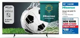 OK Furniture Hisense 55" Smart 4K UHD TV offer