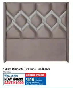 OK Furniture Diamante Two Tone Headboard offer