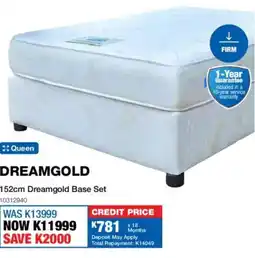 OK Furniture Dreamgold 152cm Dreamgold Base Set offer