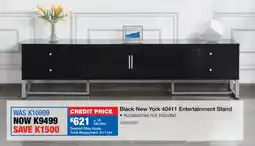 OK Furniture Black New York 40411 Entertainment Stand offer