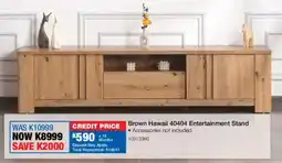 OK Furniture Brown Hawaii 40404 Entertainment Stand offer