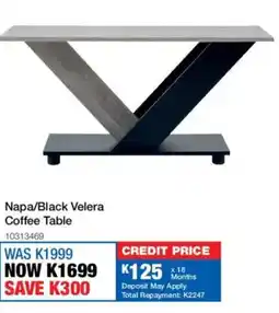 OK Furniture Napa/ Black Velera Coffee Table offer