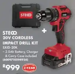 Build It Steco 20V Cordless Impact Drill Kit offer