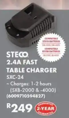 Build It Steco 2.4a fast table charger offer