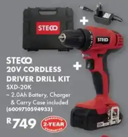 Build It Steco 20v cordless driver drill kit offer