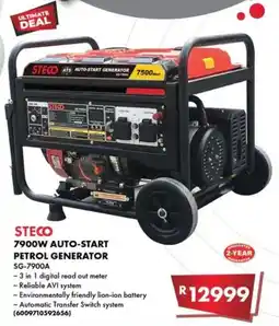 Build It Steco 7900w auto-start petrol generator offer