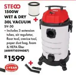 Build It Steco 1500w wet & dry vacuum offer