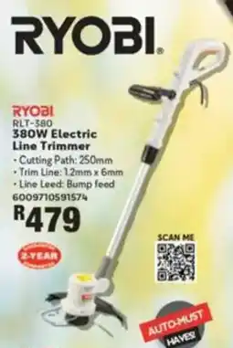 Build It Ryobi 380W Electric Line Trimmer offer