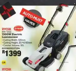 Build It Ryobi 1300W Electric Lawnmower offer