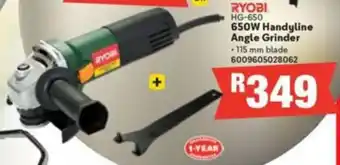 Ryobi 650W Handyline Angle Grinder