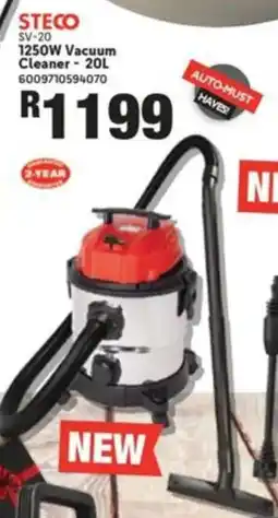 Build It Steco 1250W Vacuum Cleaner offer