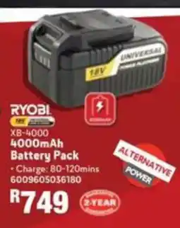 Build It Ryobi 4000mAh Battery Pack offer