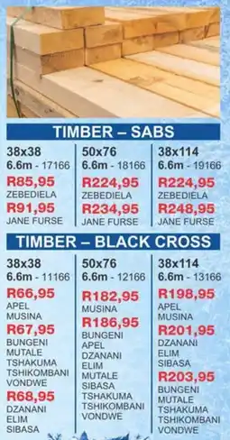 Cashbuild Timber-sabs offer