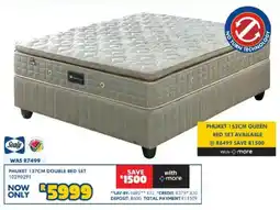 Russells Sealy phuket 137cm double bed set offer