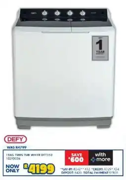 Russells Defy twin tub white offer