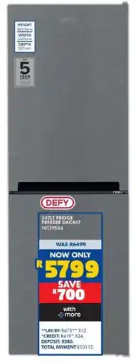 Russells Defy fridge freezer offer