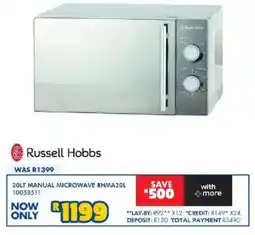 Russells Russell hobbs manual microwave offer