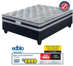 Russells Edblo berlin 152cm queen bed set offer