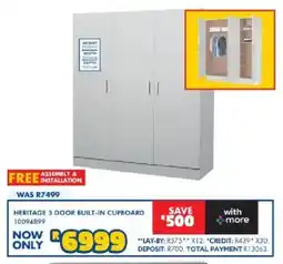 Russells Heritage 3 door built-in cupboard offer