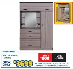 Russells Mia 120cm robe offer