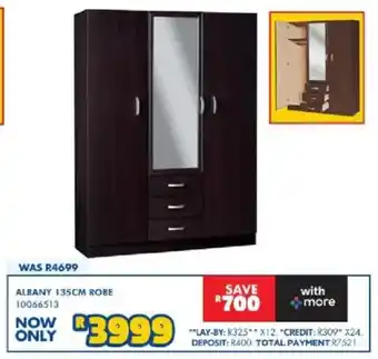 Russells Albany 135cm robe offer