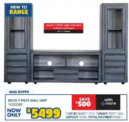 Russells Delta wall unit offer