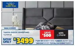 Russells Tamsin queen headboard offer