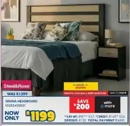 Russells Steel&Rose Senna Headboard offer