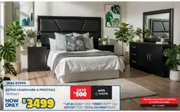 Russells Astrid headboard & pedestals offer