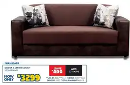 Russells Omega 3 seater couch offer