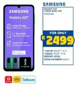 Russells Samsung Galaxy A07 7 128GB Dual Sim offer
