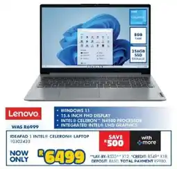 Russells Lenovo ideapad 1 intel celeron laptop offer