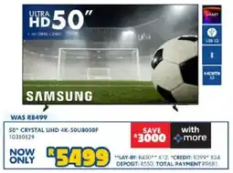 Russells Samsung 50" Crystal UHD 4K TV offer