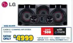 Russells LG cj45n 2.1 channel hifi system offer