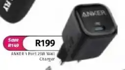 Vodacom Anker 1 Port 25W Wall Charger offer