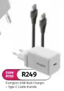 Vodacom Energizer 20W Wall Charger offer